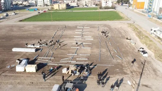 Katar'dan 3 bin kişilik hastane ve 3 helikopter desteği