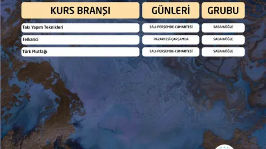 KAYMEK Sanat Ve Mesleki Eğitim Yaz Dönemi kurs kayıtları başladı