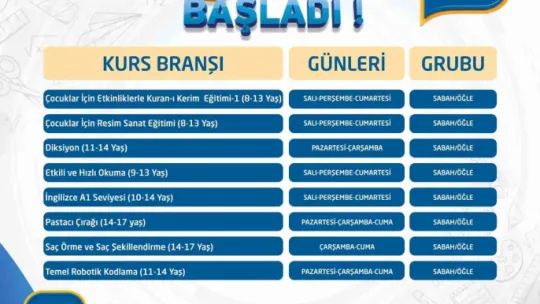 KAYMEK Sanat Ve Mesleki Eğitim Yaz Dönemi kurs kayıtları başladı