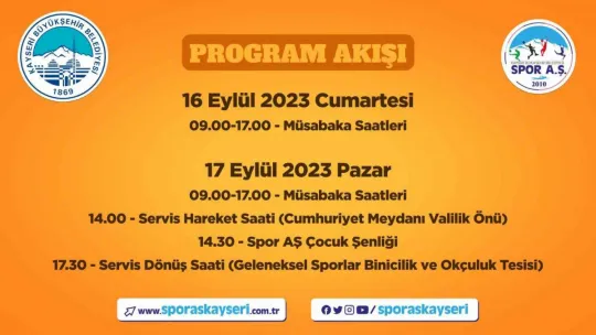 Kayseri Atlı Okçuluk Türkiye Şampiyonası ve Çocuk Şenliği'ne Hazırlanıyor