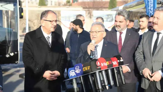 Kayseri Büyükşehir, ulaşım filosuna 15 yeni elektrikli otobüs kattı