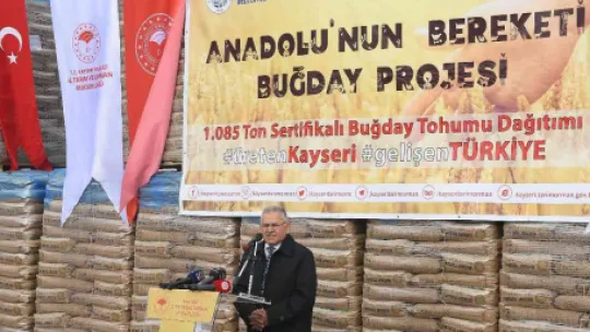 Kayseri Büyükşehirin tohum desteği sürüyor