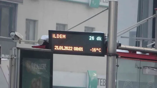 Kayseri buz tuttu