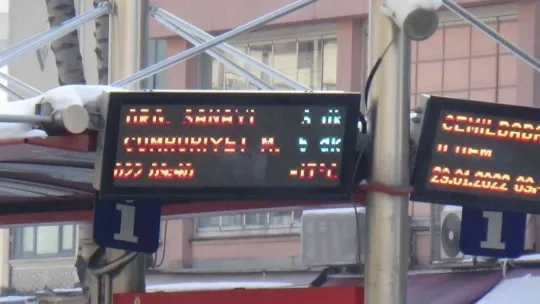 Kayseri buz tuttu