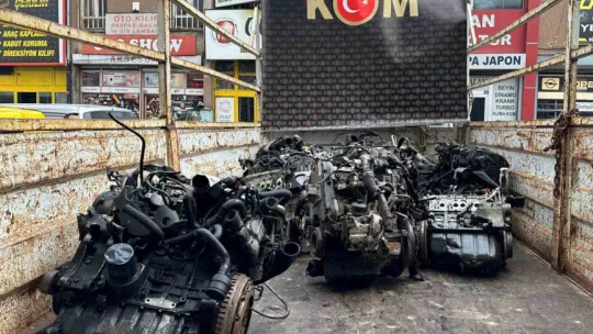 Kayseri'de 15 adet kaçak otomobil motoru ele geçirildi