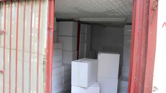 Kayseri'de 3 milyon adet boş makaron ele geçirildi
