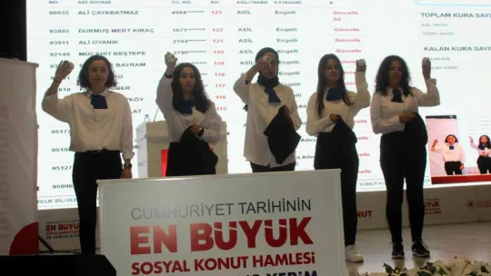 Kayseri'de 4 bin 585 konutun hak sahipleri belli oldu