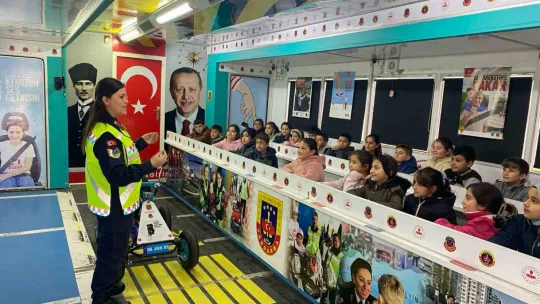533 öğrenciye trafik güvenliği eğitimi verildi