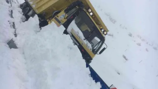 Kayseri'de 92 mahalle yolu ulaşıma açık, 3 yol kapalı