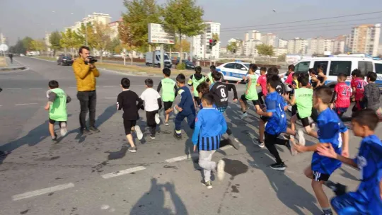 Kayseri'de ağlatan koşu