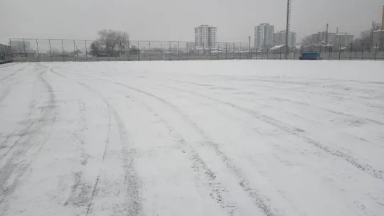 Kayseri'de amatör maçlara kar engeli