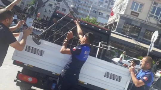 Kayseri'de çekçekli hurdacılara denetim