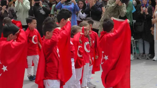 Kayseri'de çocuklar 23 Nisan'ı coşkuyla kutladı