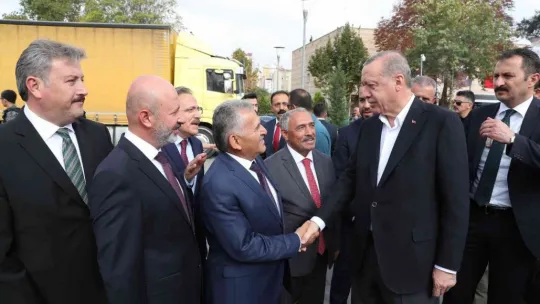 Kayseri'de Cumhurbaşkanı Erdoğan heyecanı
