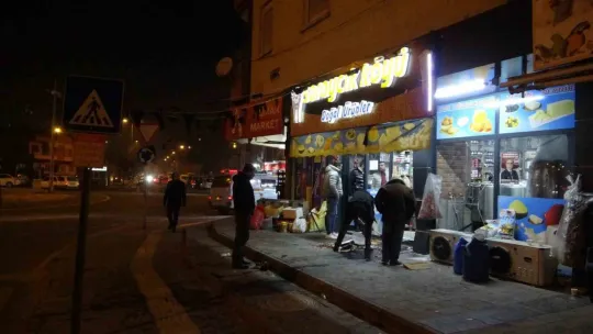 Kayseri'de dehşet anları kamerada