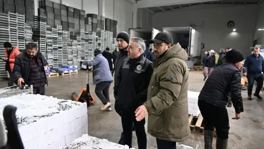 Kayseri'de eş zamanlı 'balık' denetimi