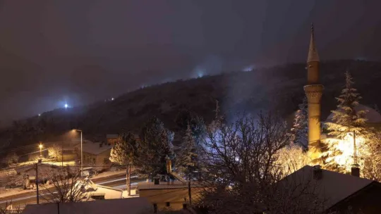Kayseri'de kar yağışı etkili oldu
