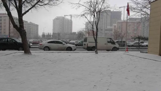 Kayseri'de kar yağışı etkili oldu