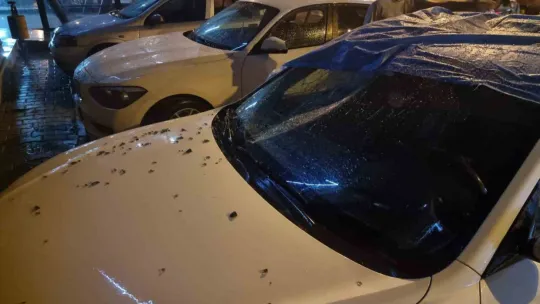 Kayseri'de şiddetli rüzgar ağaçları devirdi, vatandaşlar yolda mahsur kaldı