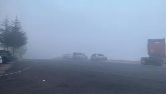 Kayseri'de sis: Görüş mesafesi 5 metreye kadar düştü