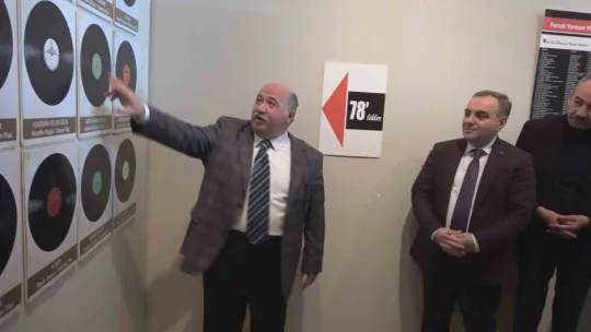 Kayseri'de taş plaklar meraklıları için sergilendi