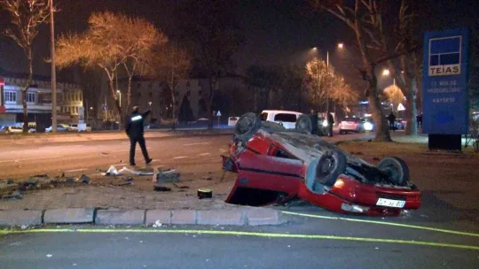 Kayseri'de trafik kazası: 4 yaralı