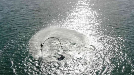 Kayseri'de Türkiye Su Jeti ve Flyboard Şampiyonası Finali nefes kesti