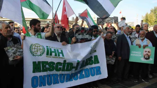 Kayseri'den İsrail'e tepki, Filistin'e dua