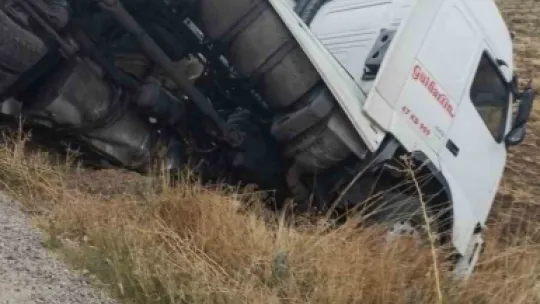 Kayseri - Kahramanmaraş Yolunda Tanker Devrildi