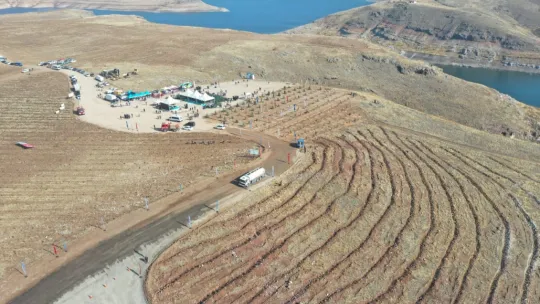Kayseri'nin Denizi Kuşçu'da, ağaç dikme etkinliği gerçekleştirildi