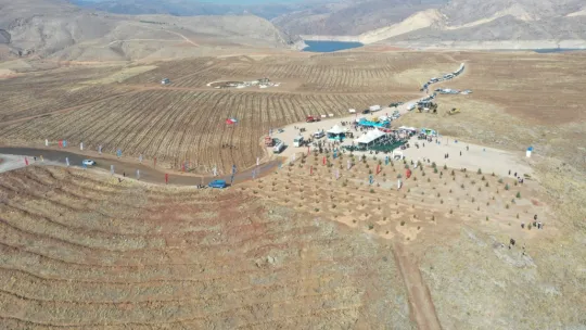 Kayseri'nin Denizi Kuşçu'da, ağaç dikme etkinliği gerçekleştirildi