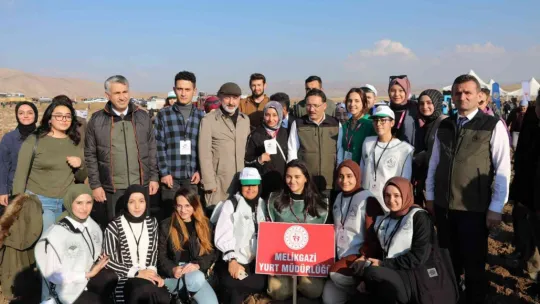 Kayseri'nin Denizi Kuşçu'da, ağaç dikme etkinliği gerçekleştirildi