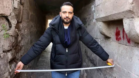 Kayseri'nin en dar sokağı: 138 santim