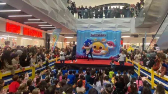 Kayseri'nin ilk 'Baby Shark' etkinliğine büyük ilgi