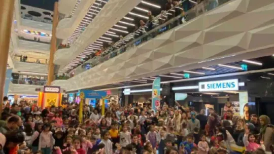 Kayseri'nin ilk 'Baby Shark' etkinliğine büyük ilgi