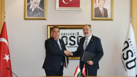 Kayseri OSB'de Tacikistan ile iyi niyet metni