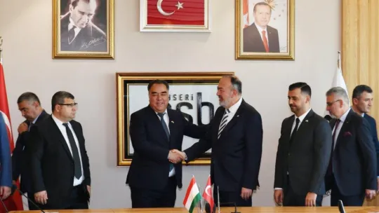 Kayseri OSB'de Tacikistan ile iyi niyet metni