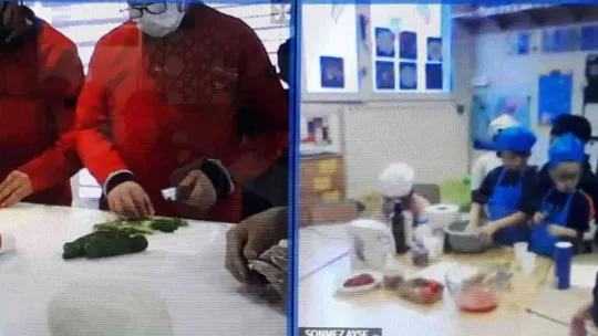 Kayserili özel öğrenciler Paris'teki öğrencilere 'yağlama' yapmayı öğretti