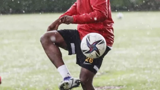 Kayserispor antrenmanına dolu engeli
