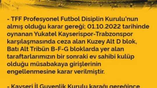 Kayserispor - Galatasaray maç biletleri satışa çıktı