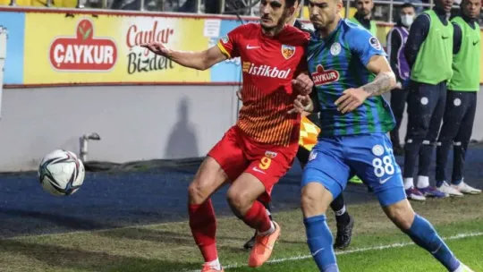 Kayserispor ile Rizespor 26. randevuda