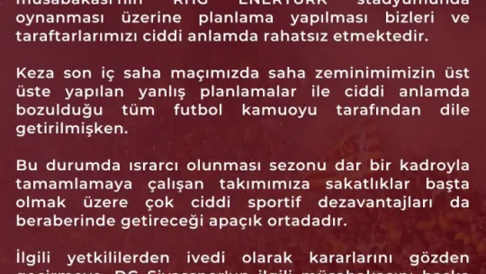 Kayserispor taraftarından TFF'ye çağrı