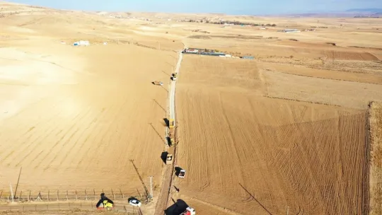 Kocasinan'dan kırsal mahallelere 115 km stabilize yol