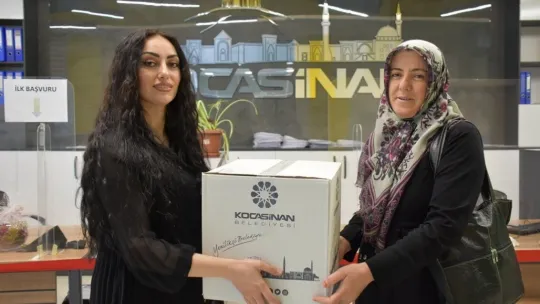 Kocasinan'da bir koli mutluluk