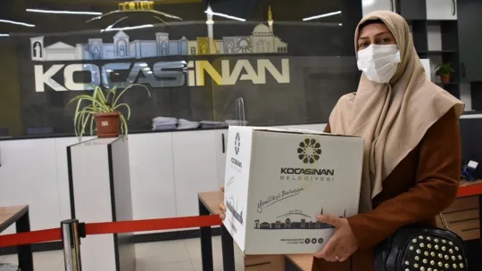 Kocasinan'da bir koli mutluluk