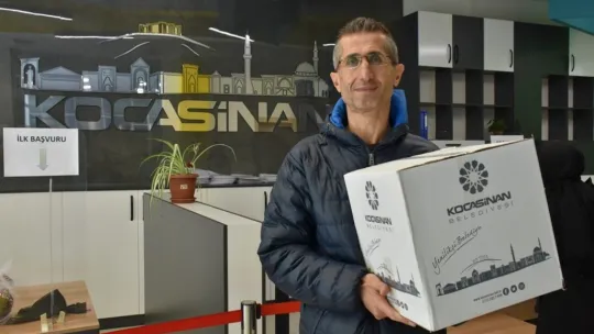 Kocasinan'da bir koli mutluluk