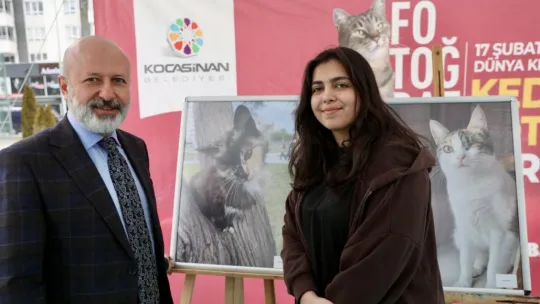 Kocasinan'da Kedi Temalı Fotoğraf Yarışması'nda kazananlar ödüllerini aldı