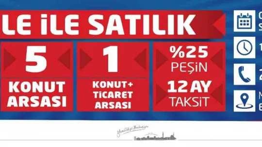 Kocasinan'da yatırım fırsatı için son 2 gün