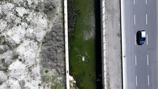 Kocasinan, drone ile tüm açık alanları ilaçlıyor