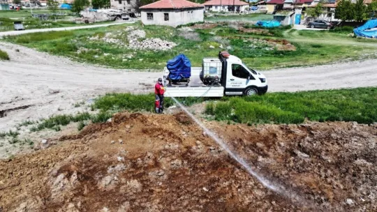 Kocasinan, drone ile tüm açık alanları ilaçlıyor